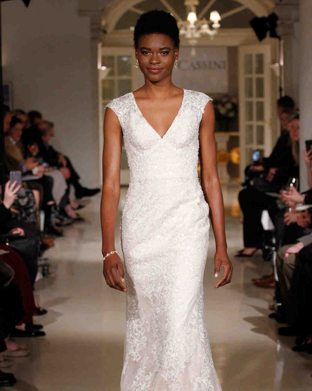 Oleg Cassini Wedding Dresses Ruffle